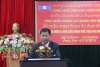 Đ/c Hoàng Văn Bình - Hiệu trưởng CĐVP phát biểu tại buổi lễ
