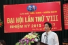Đ/c Trần Văn Thuận phát biểu tại Đại hội