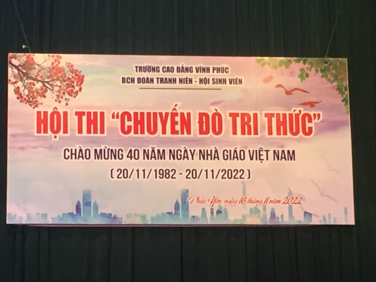 Cuộc thi Chào mừng kỷ niệm 40 năm ngày Nhà giáo Việt Nam 20/11- Chuyến đò tri thức.